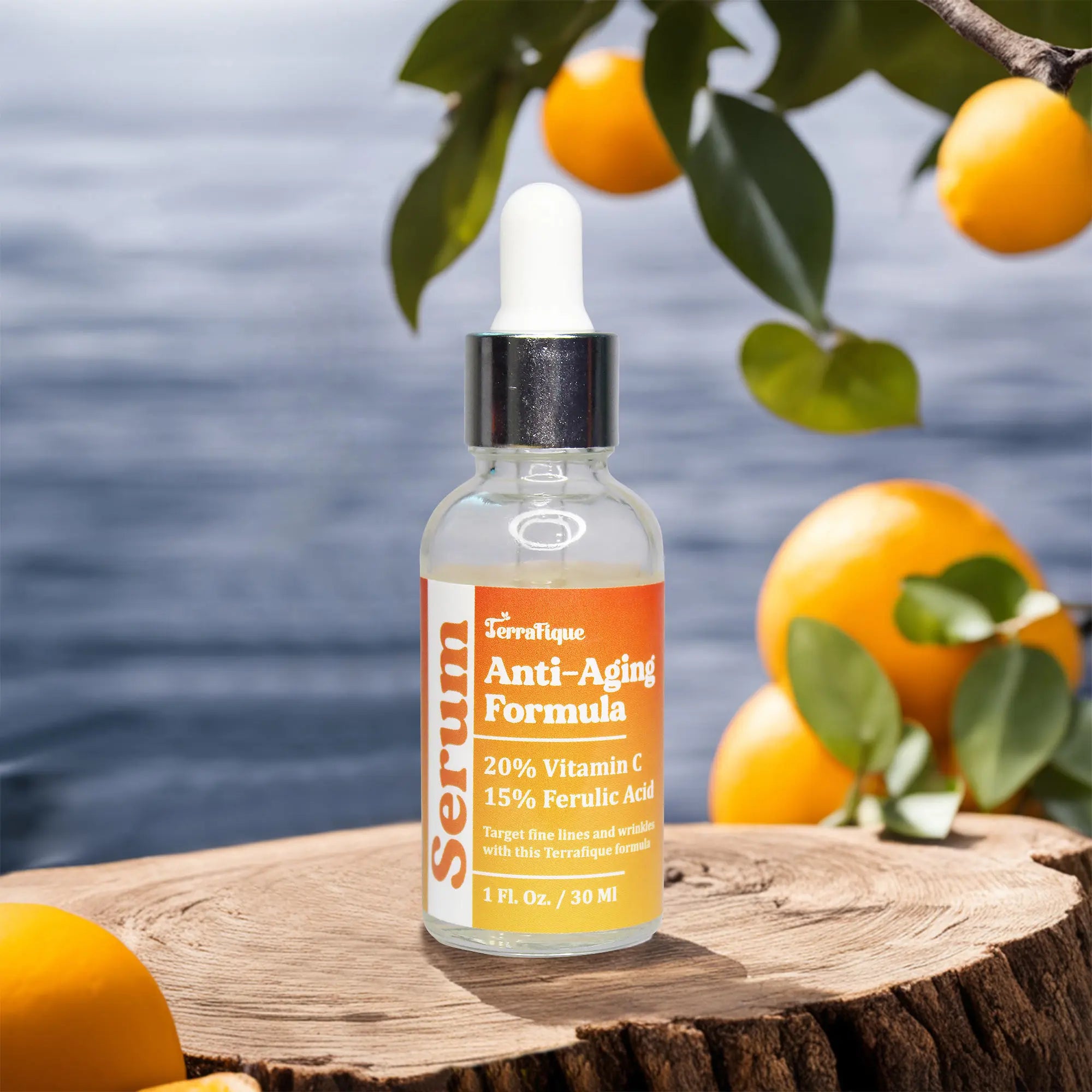 terrafique vitamin c serum with ferulic acid